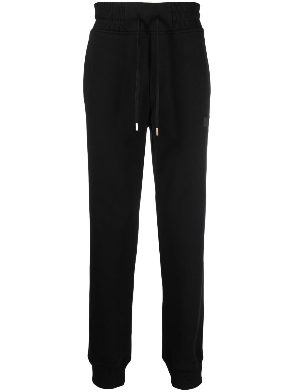 Versace Jeans Couture 标贴棉运动裤 - 黑色
