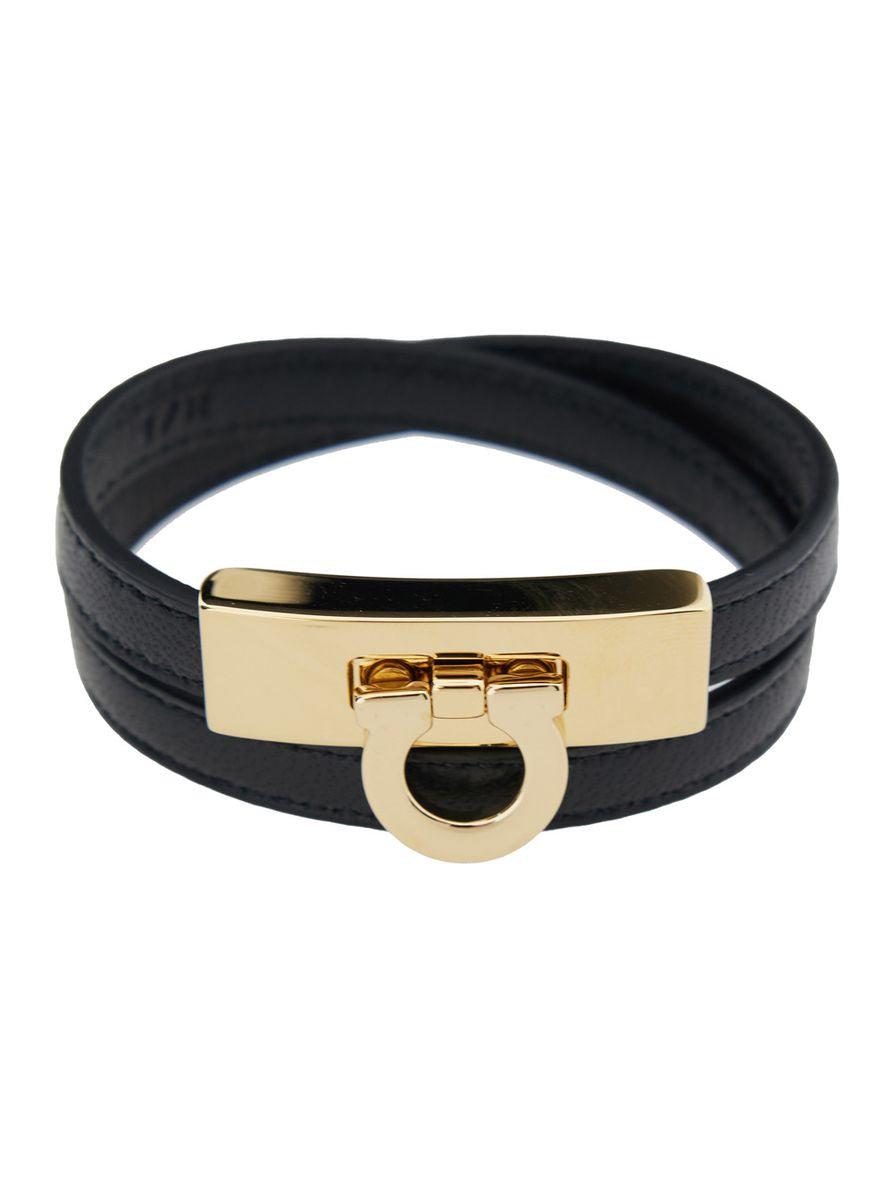 Salvatore Ferragamo Gancini双环手链 17cm