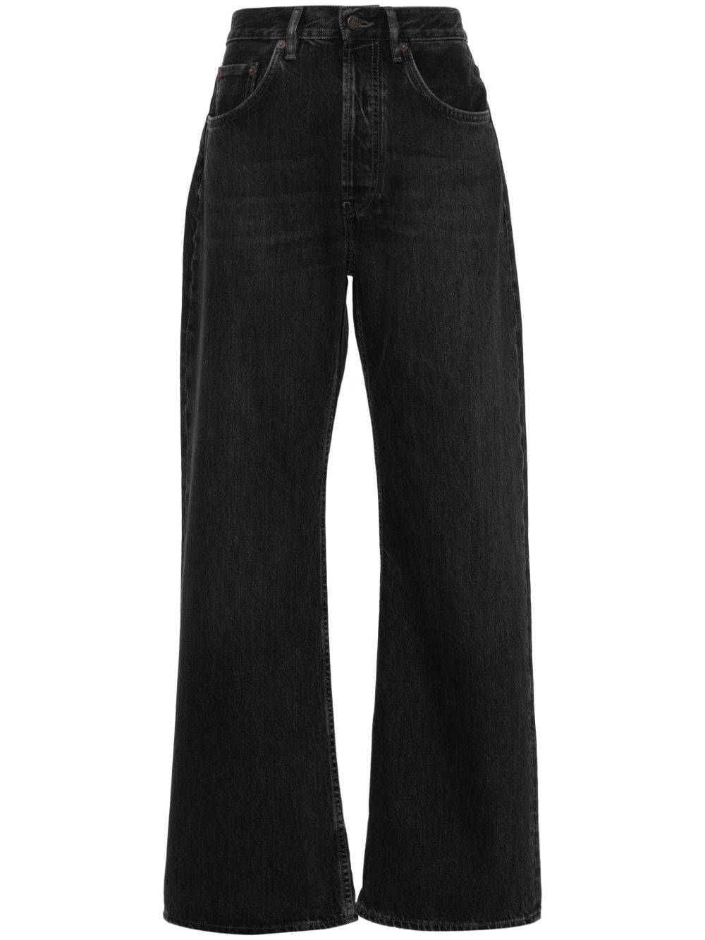 Acne Studios 2021F 高腰宽松牛仔裤 - 黑色