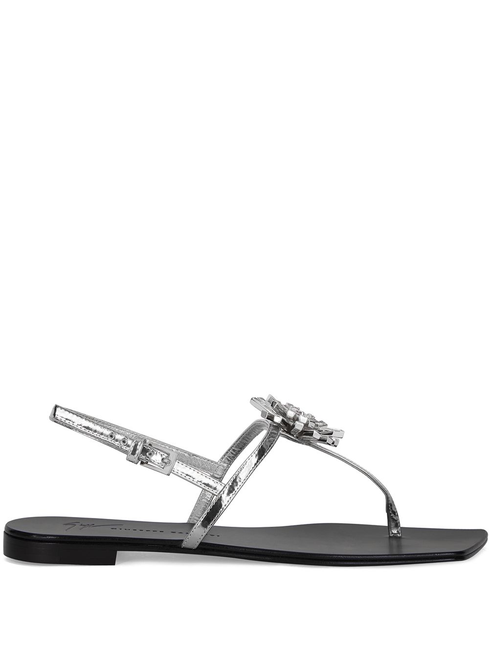 Giuseppe Zanotti Margy 晶饰凉鞋 - 银色