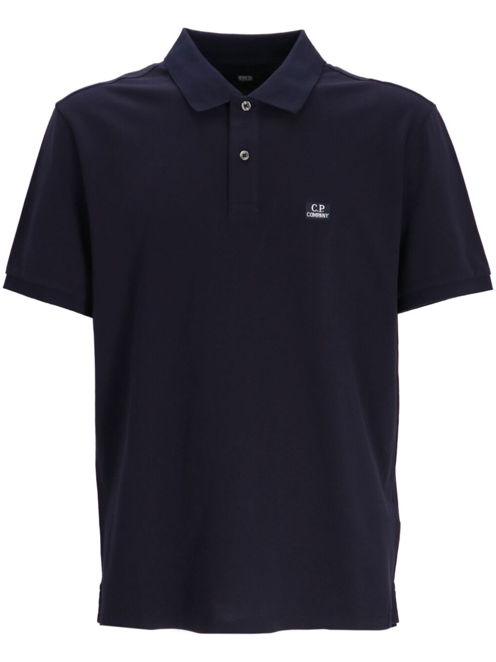C.P. Company logo polo衫 - 蓝色