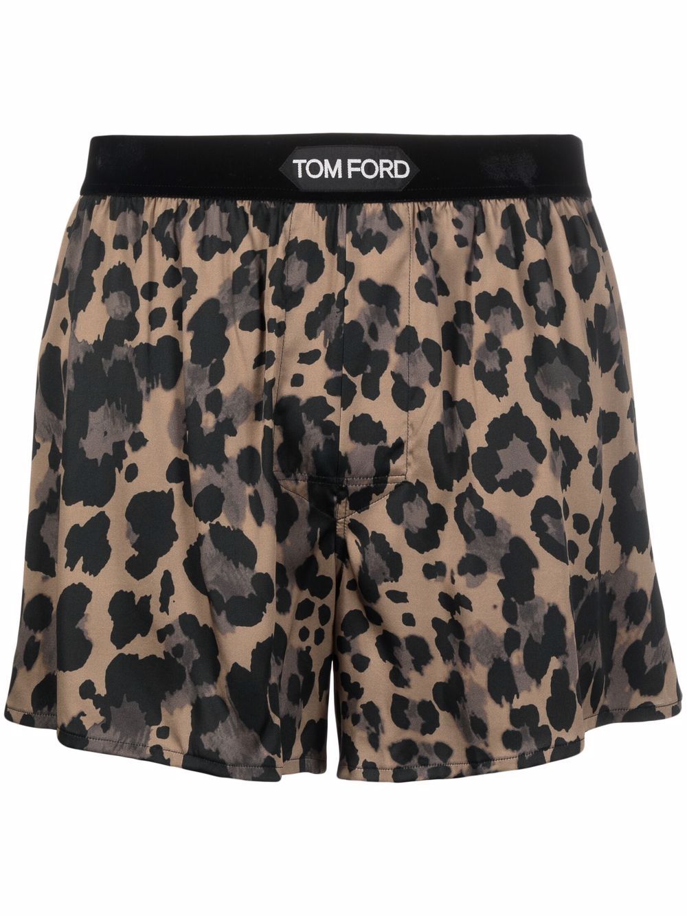 TOM FORD 汤姆福特 豹纹四角短裤 - 中性色