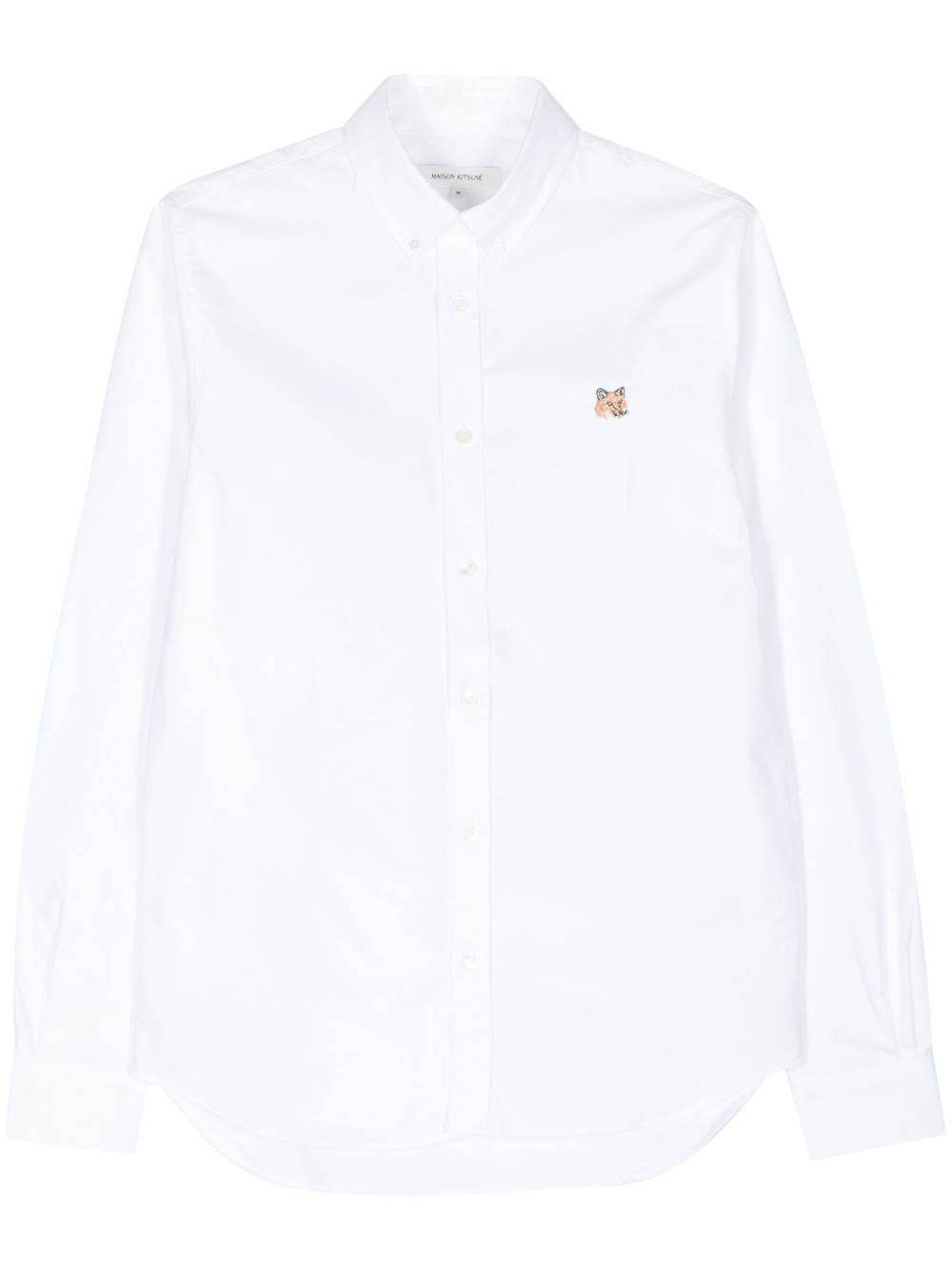 Maison Kitsuné Fox Head 刺绣衬衫 - 白色