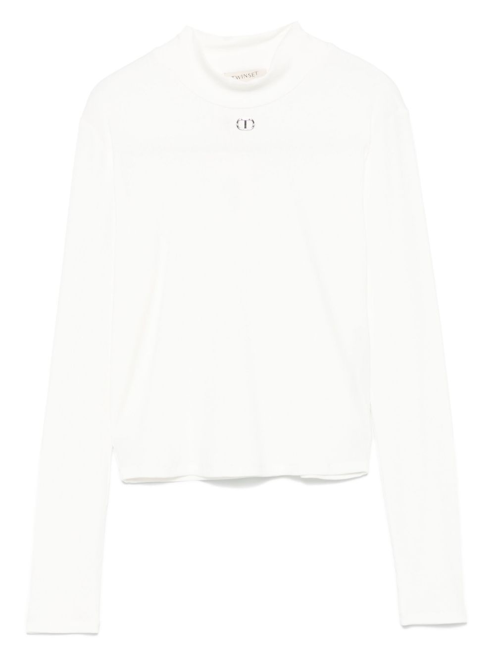TWINSET Kids logo标牌T恤 - 白色