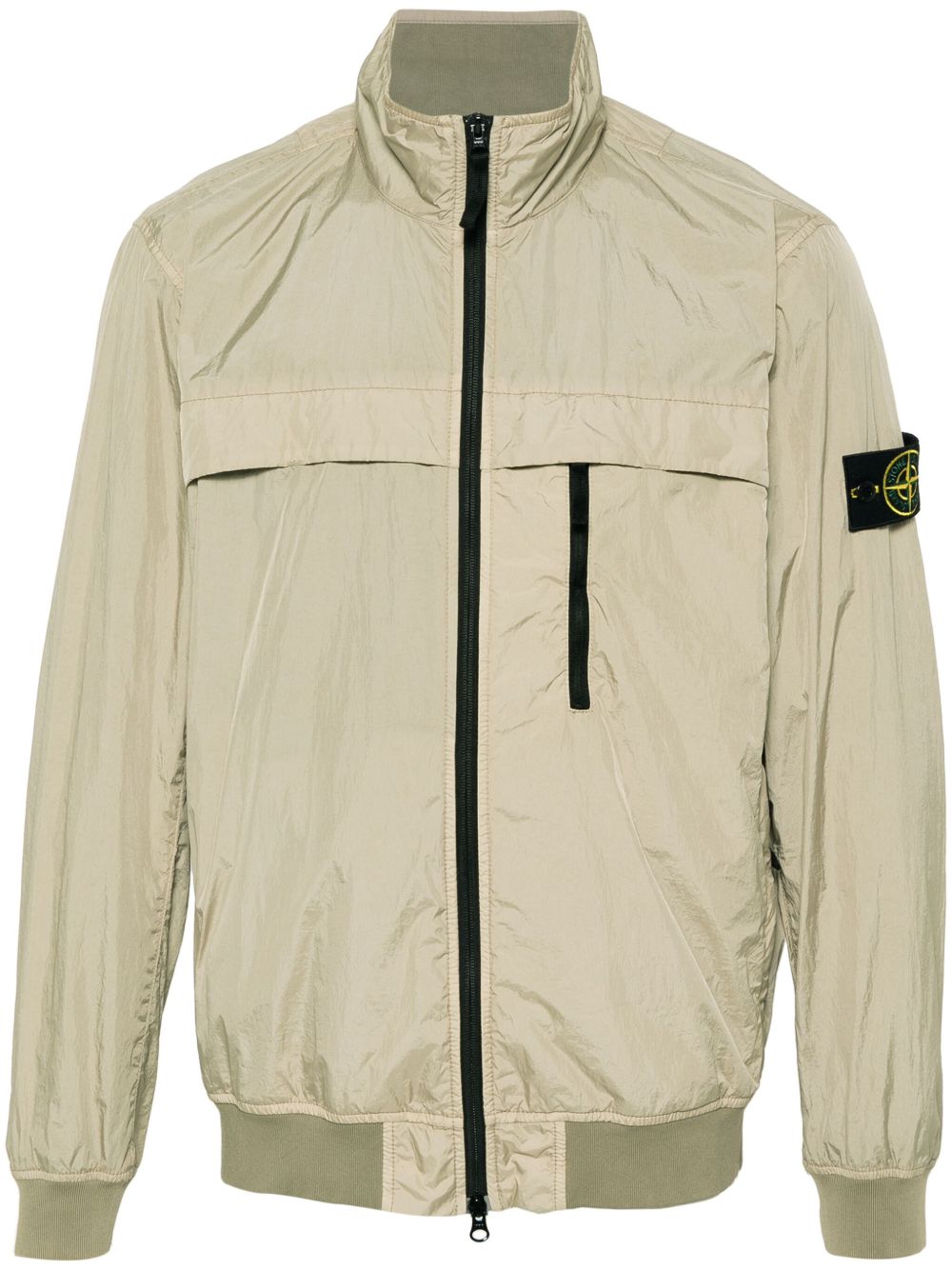 Stone Island 罗盘贴花轻薄夹克 - 中性色