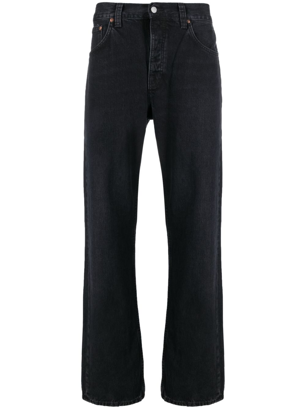 Nudie Jeans Rad Rufus 直筒牛仔裤 - 黑色