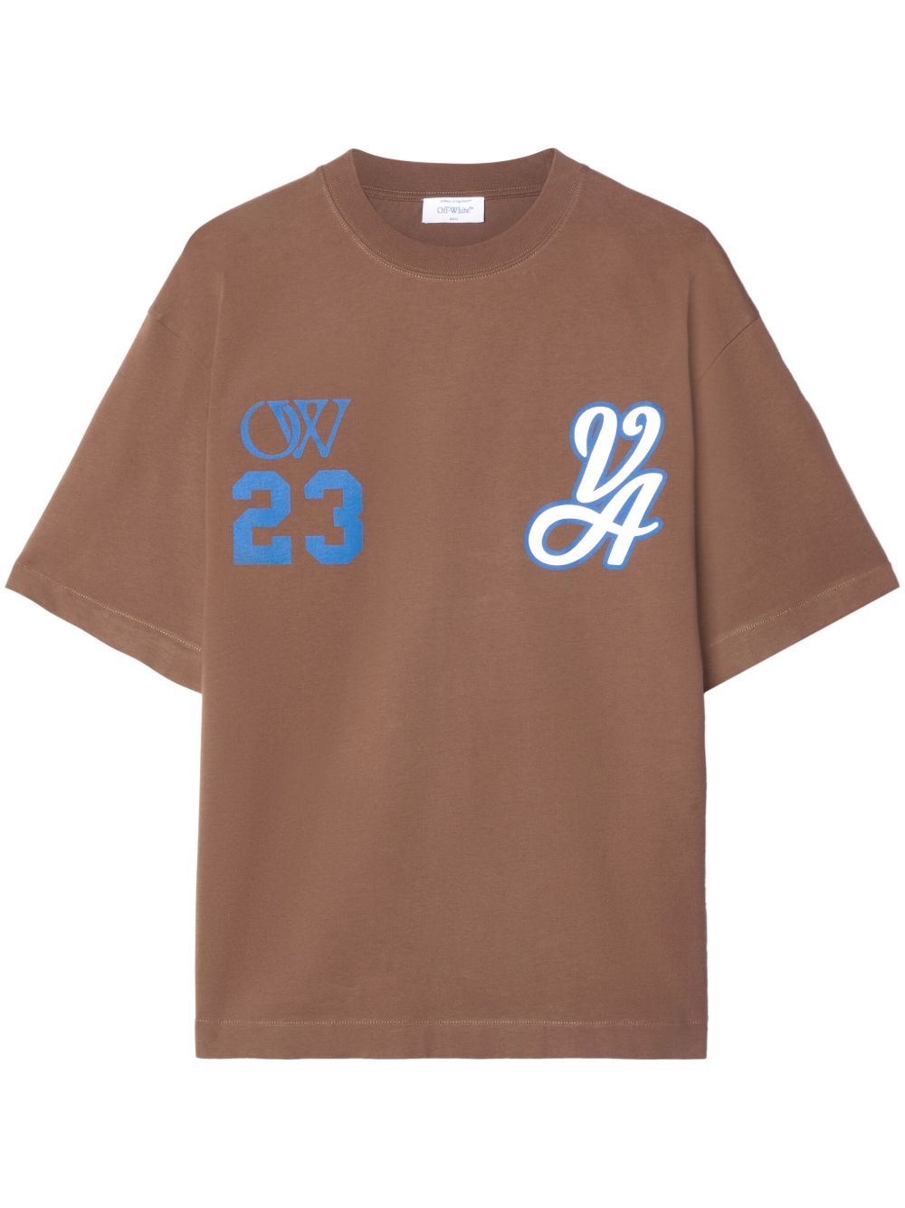 Off-White 23 Varsity Skate 棉T恤 - 褐色