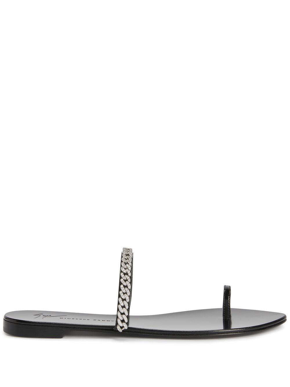 Giuseppe Zanotti Intriigo String 凉鞋 - 黑色