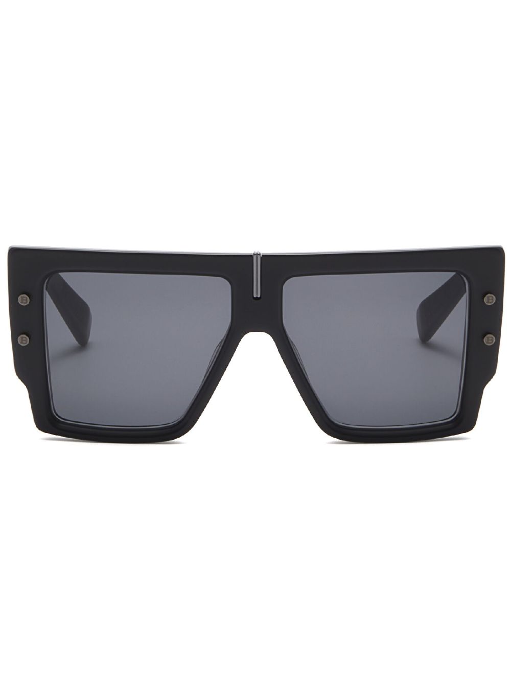 Balmain Eyewear B-Grand 超大镜框太阳眼镜 - 黑色