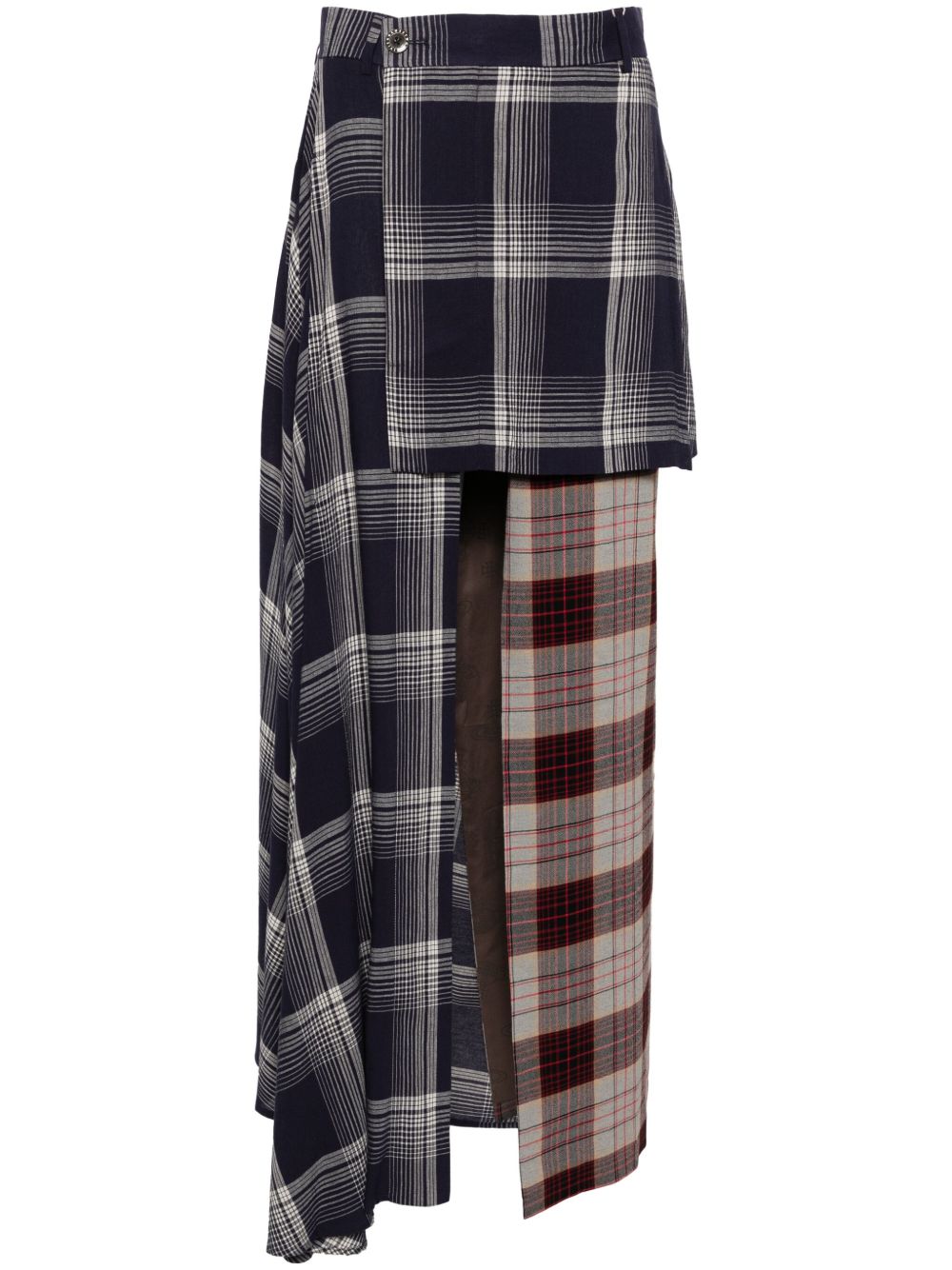 Vivienne Westwood J.M 超长半身裙 - 蓝色