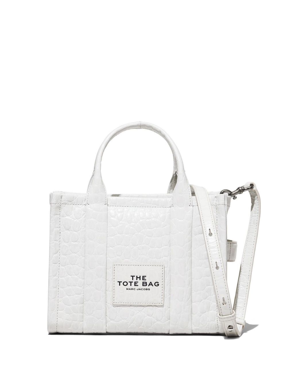 Marc Jacobs The Croc-Embossed Tote 小号托特包 - 白色