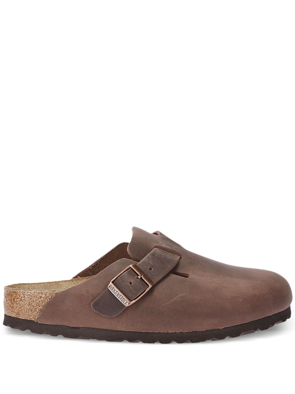 Birkenstock Boston 皮质穆勒鞋 - 褐色