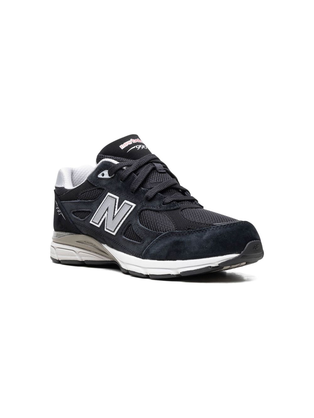 New Balance Kids 990V3 Black 运动鞋 - 黑色