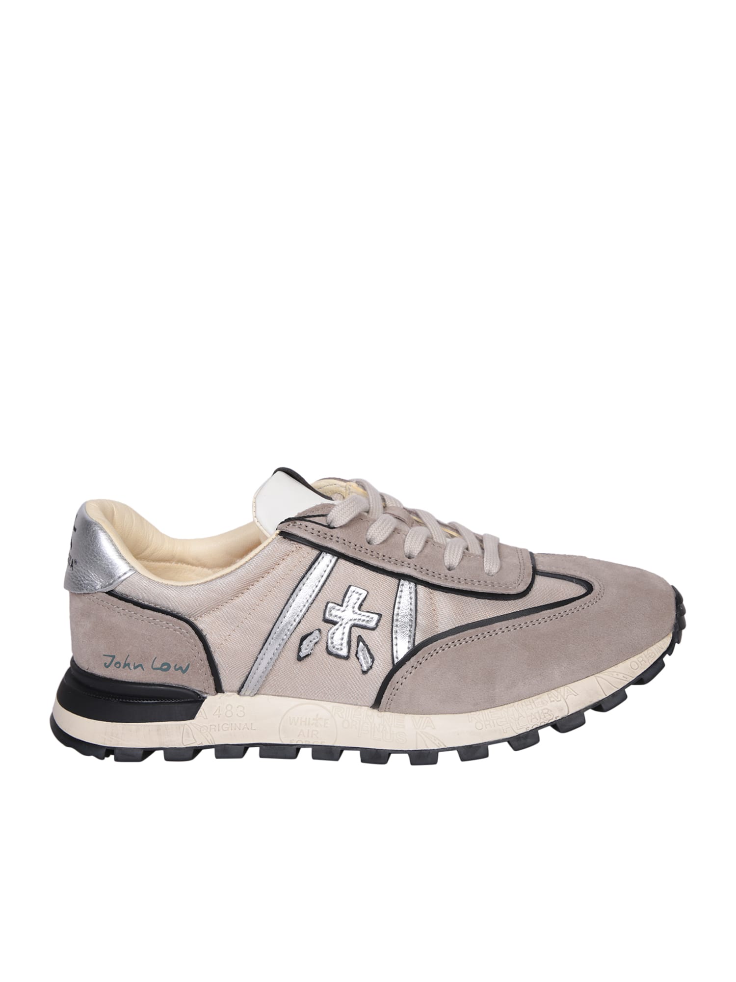 Premiata Johnlow Silver/beige Sneakers