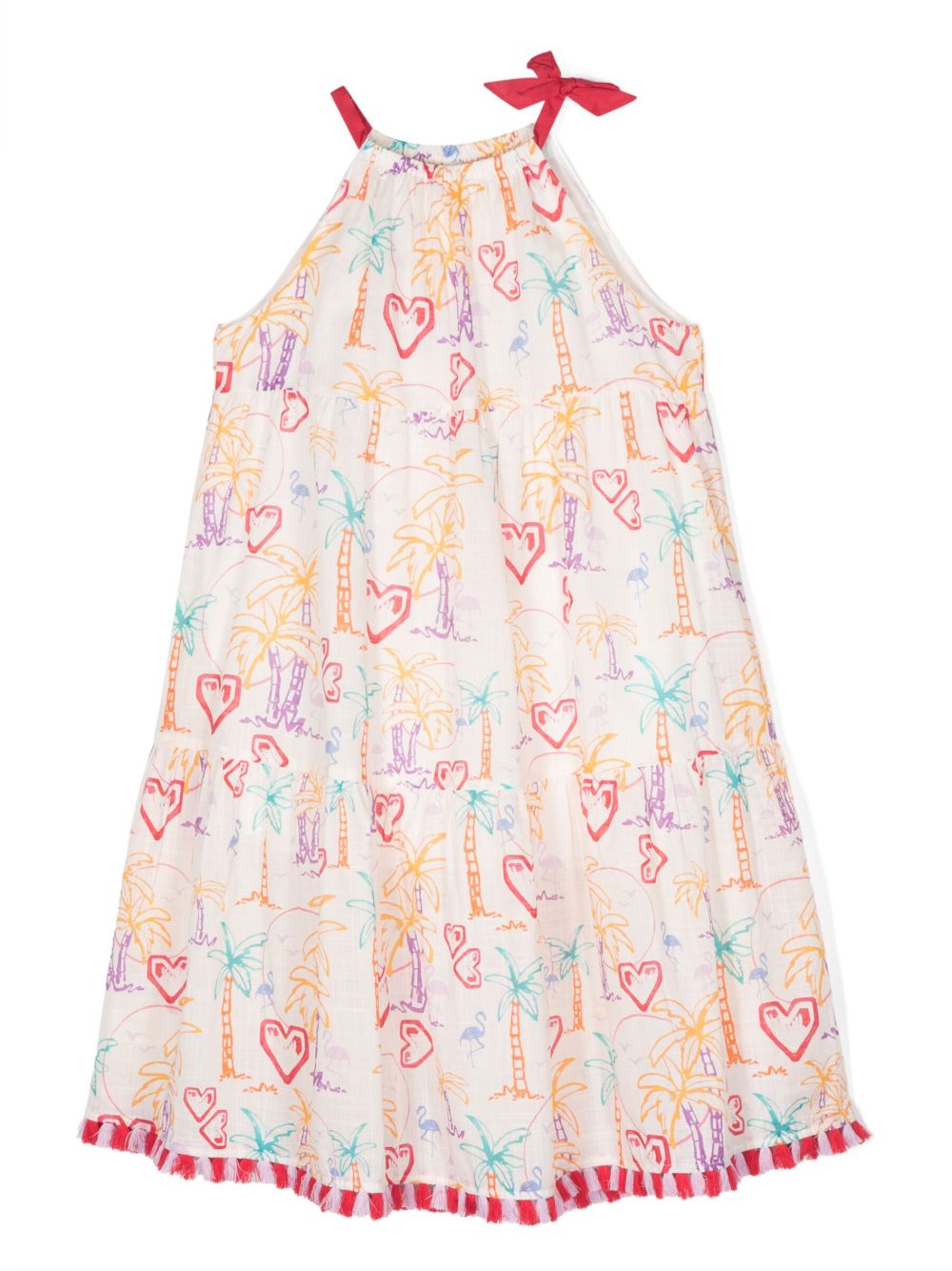 ZIMMERMANN Kids Ginger 挂脖连衣裙 - 中性色
