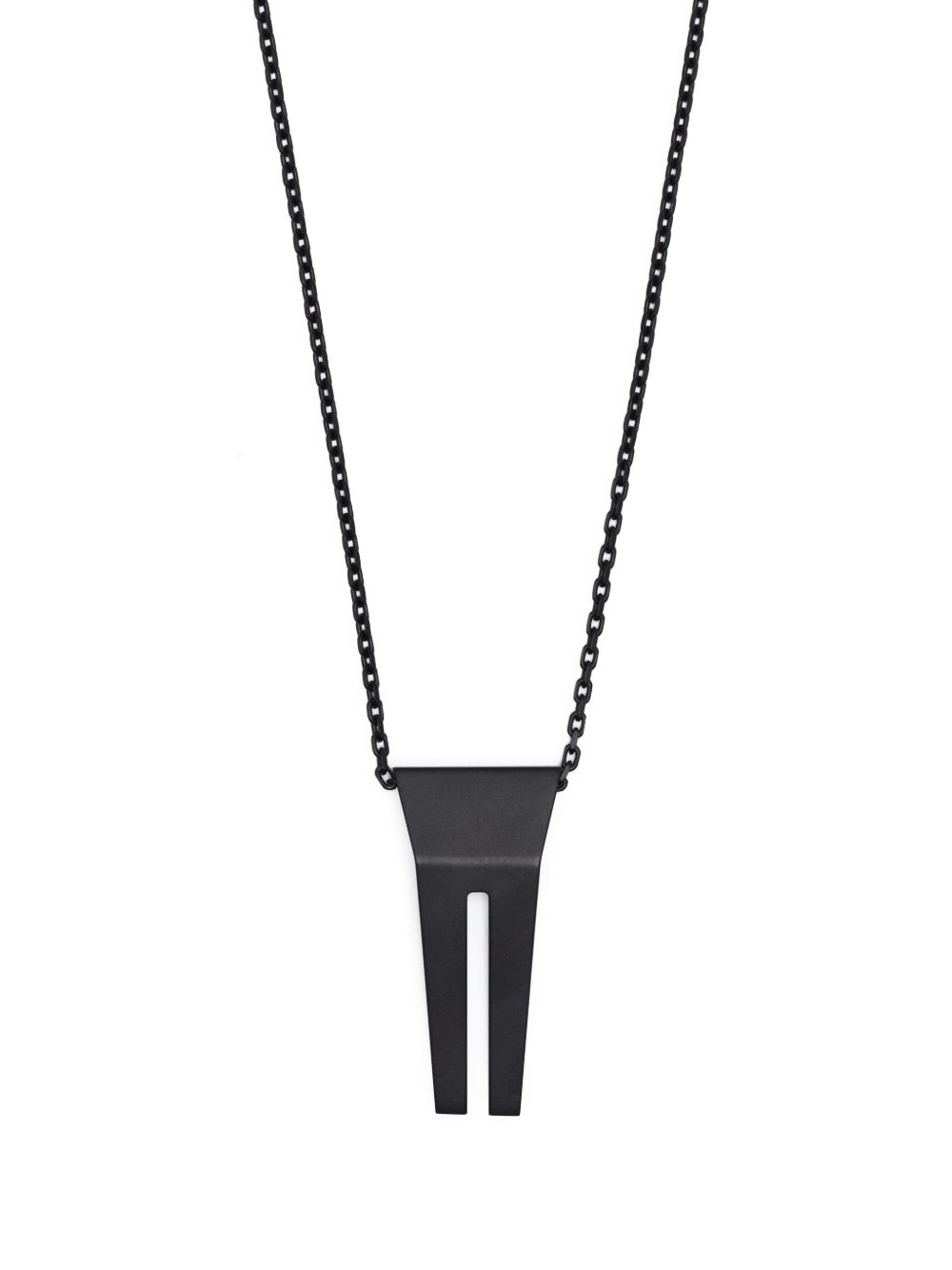 Rick Owens Open Trunk 吊饰项链 - 黑色