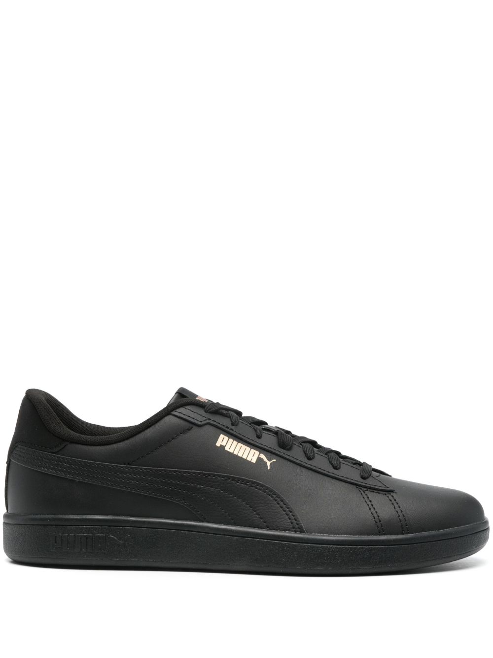 PUMA Smash 3.0 皮质运动鞋 - 黑色