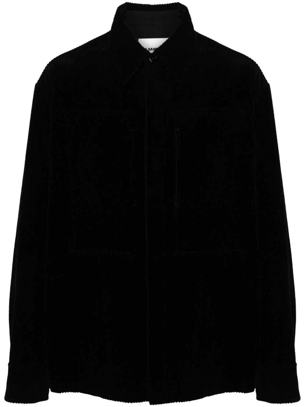 Jil Sander 灯芯绒衬衫 - 黑色