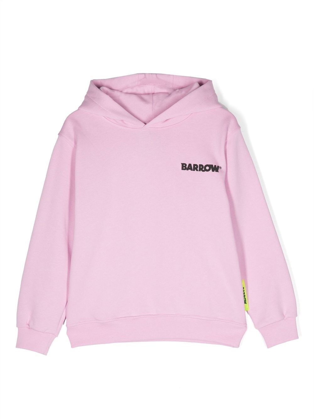 Barrow kids logo印花细节连帽衫 - 粉色
