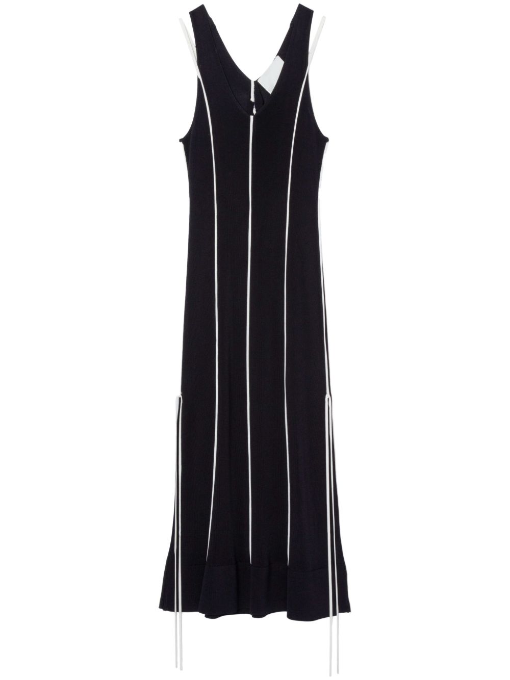 3.1 Phillip Lim 滚边边饰针织中长连衣裙 - 蓝色
