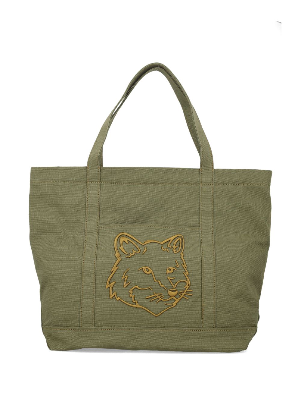 Maison Kitsuné Fox Head 大号托特包 - 绿色