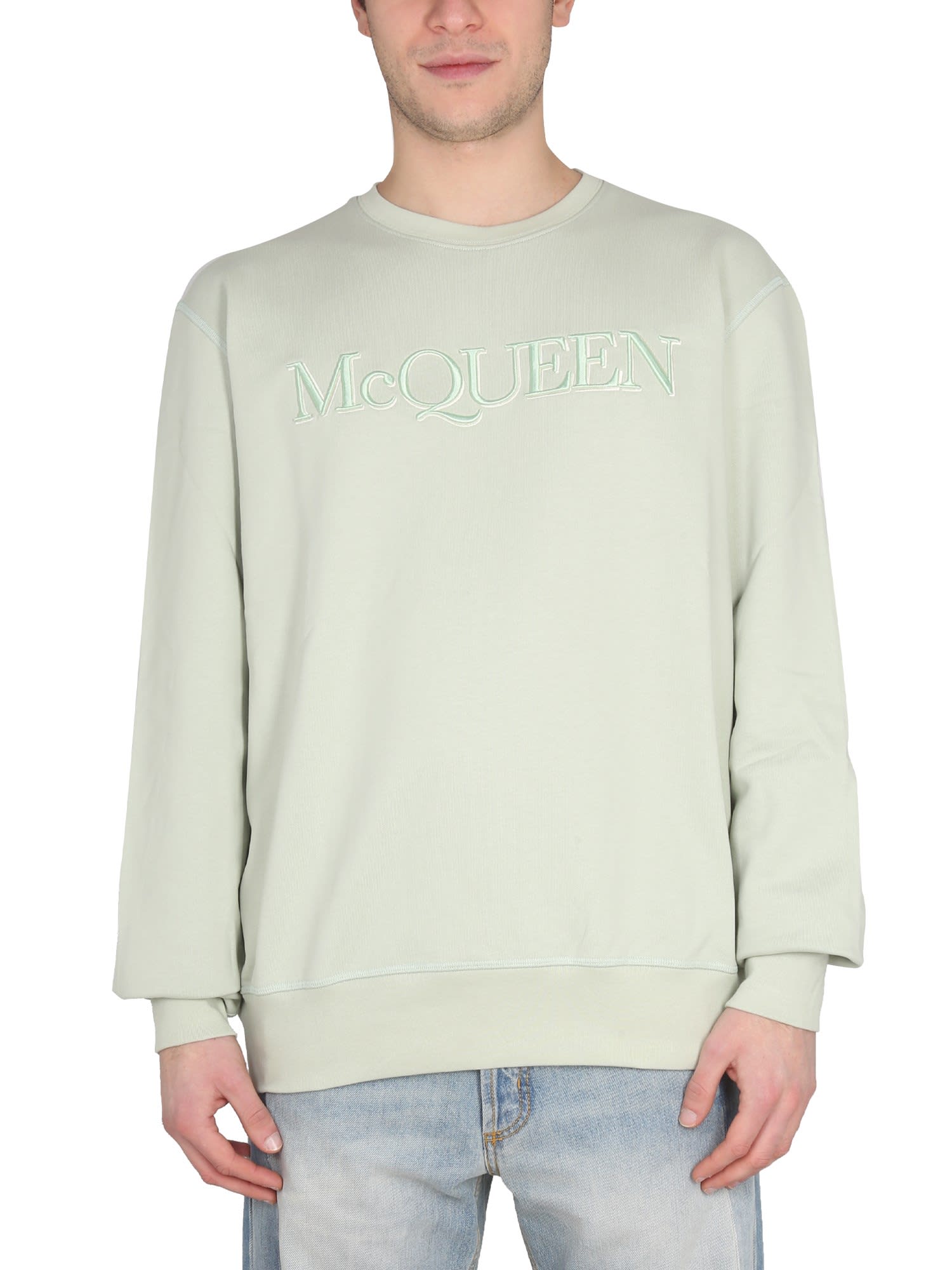 Alexander McQueen 刺绣logo卫衣