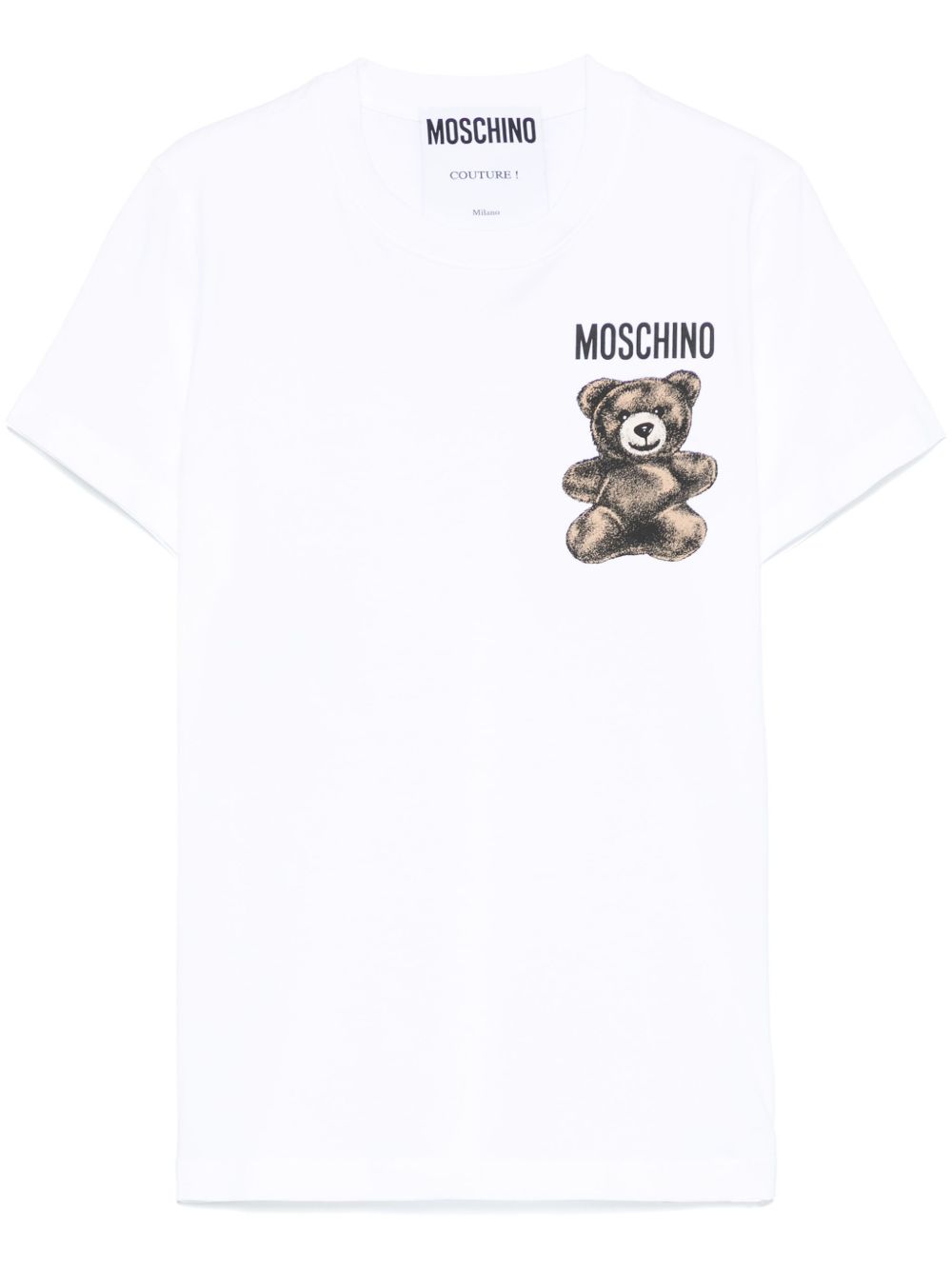 Moschino Leo Teddy 印花T恤 - 白色