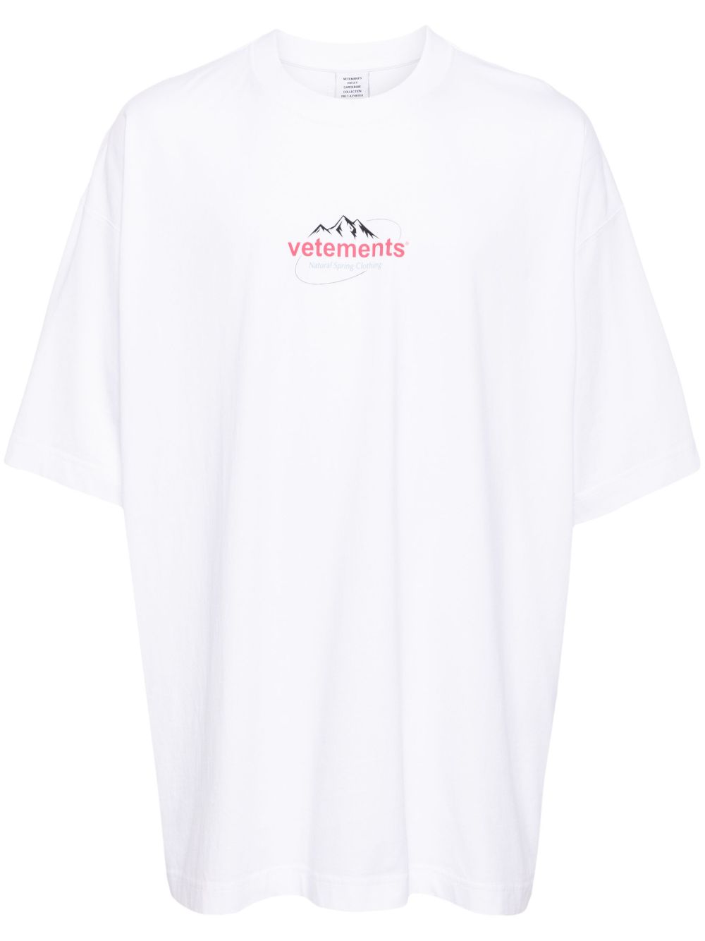 VETEMENTS logo-print cotton T-shirt - 白色