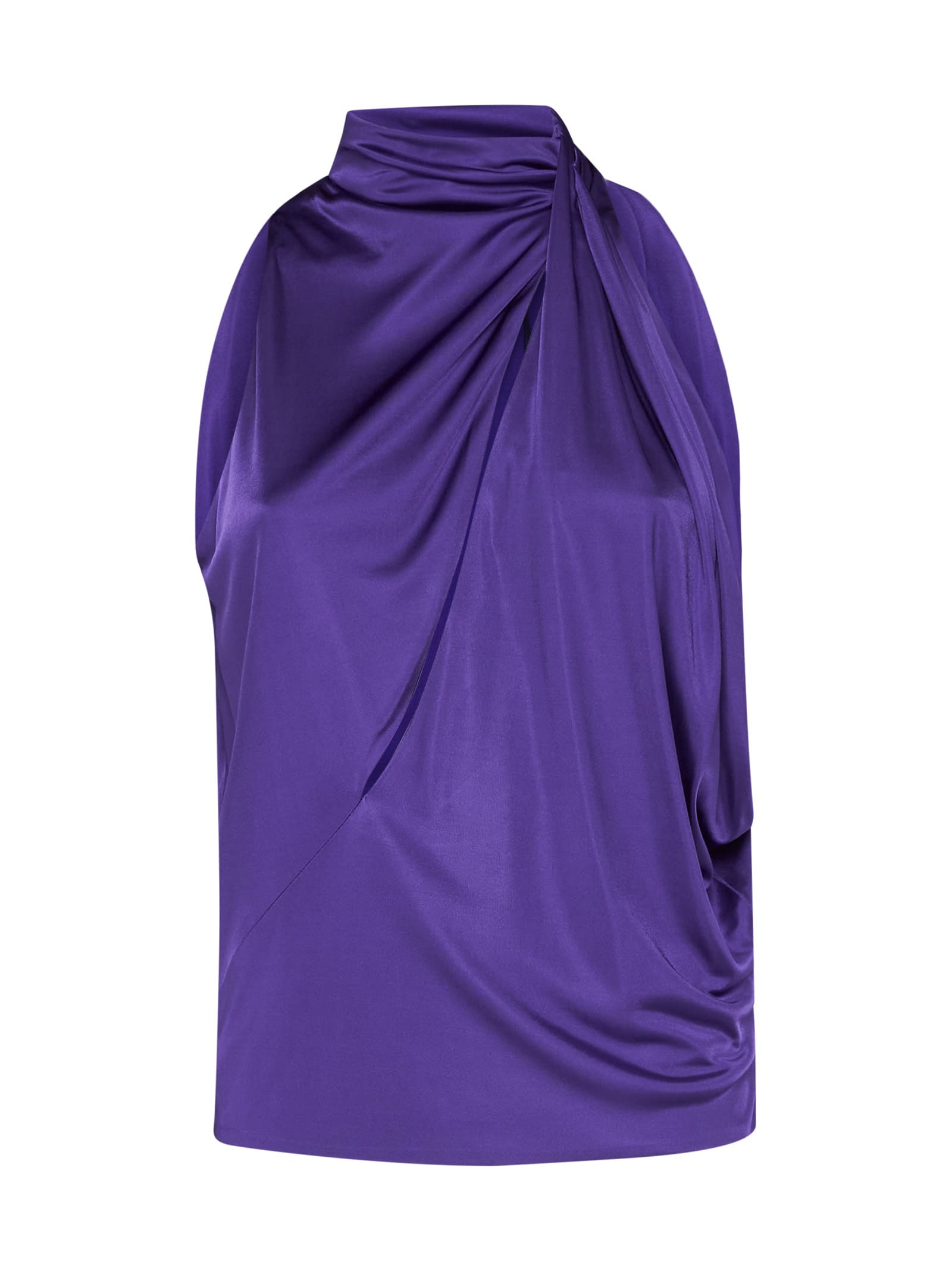 Versace Cut-out Detail Sleeveless Tank Top