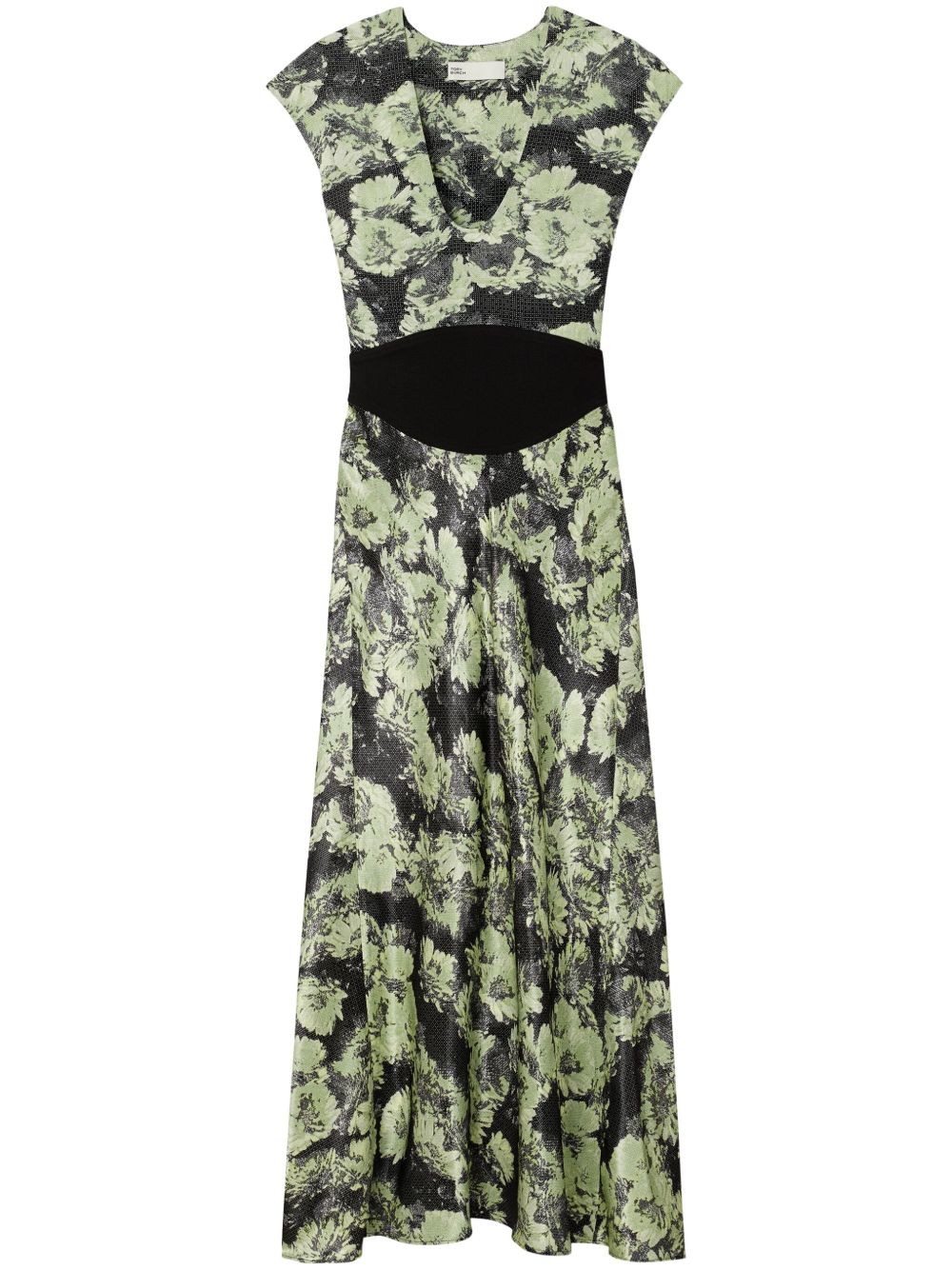 Tory Burch floral-print dress - 绿色
