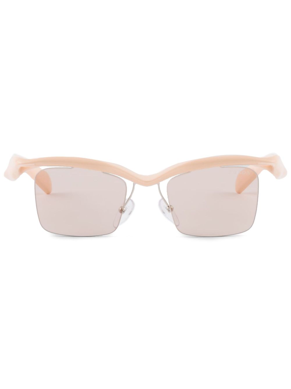 Prada Eyewear Runway 几何镜框太阳眼镜 - 中性色