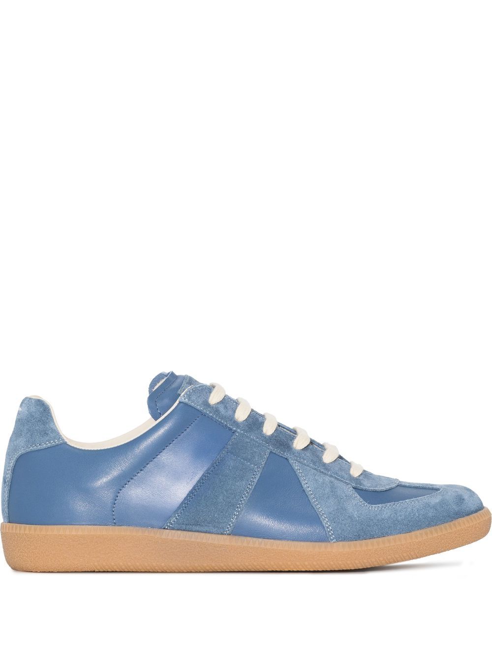Maison Margiela Replica 低帮皮质运动鞋 - 蓝色