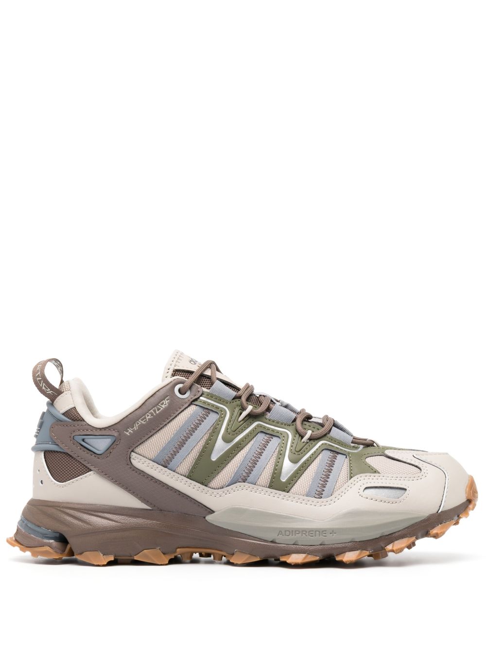 adidas Hyperturf 拼色皮质运动鞋 - 褐色