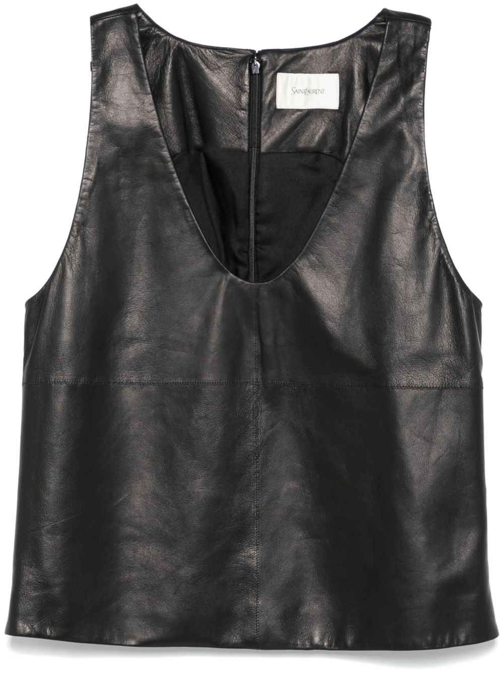 Saint Laurent 皮质上衣 - 黑色