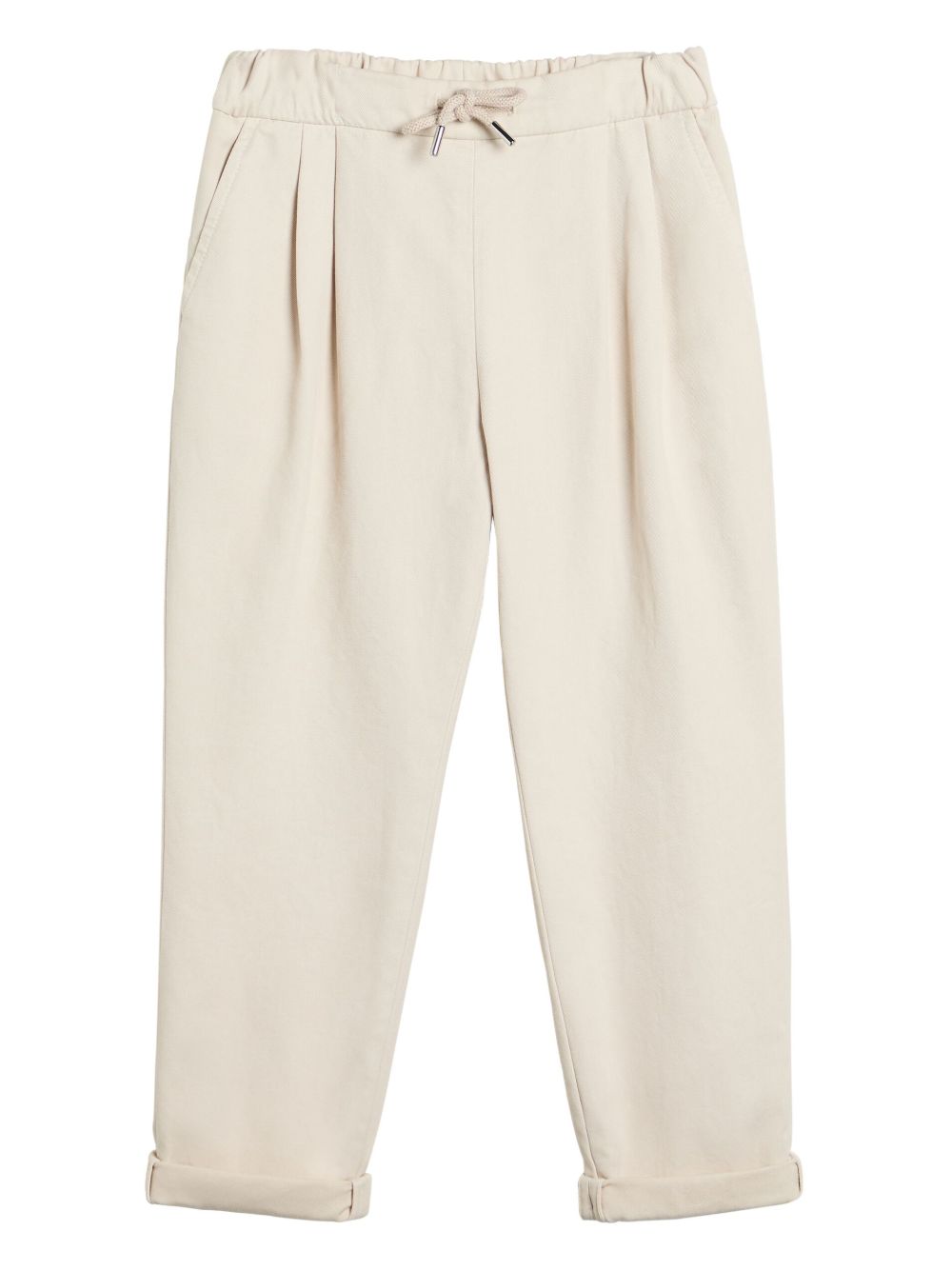 Brunello Cucinelli Kids 口袋长裤 - 中性色