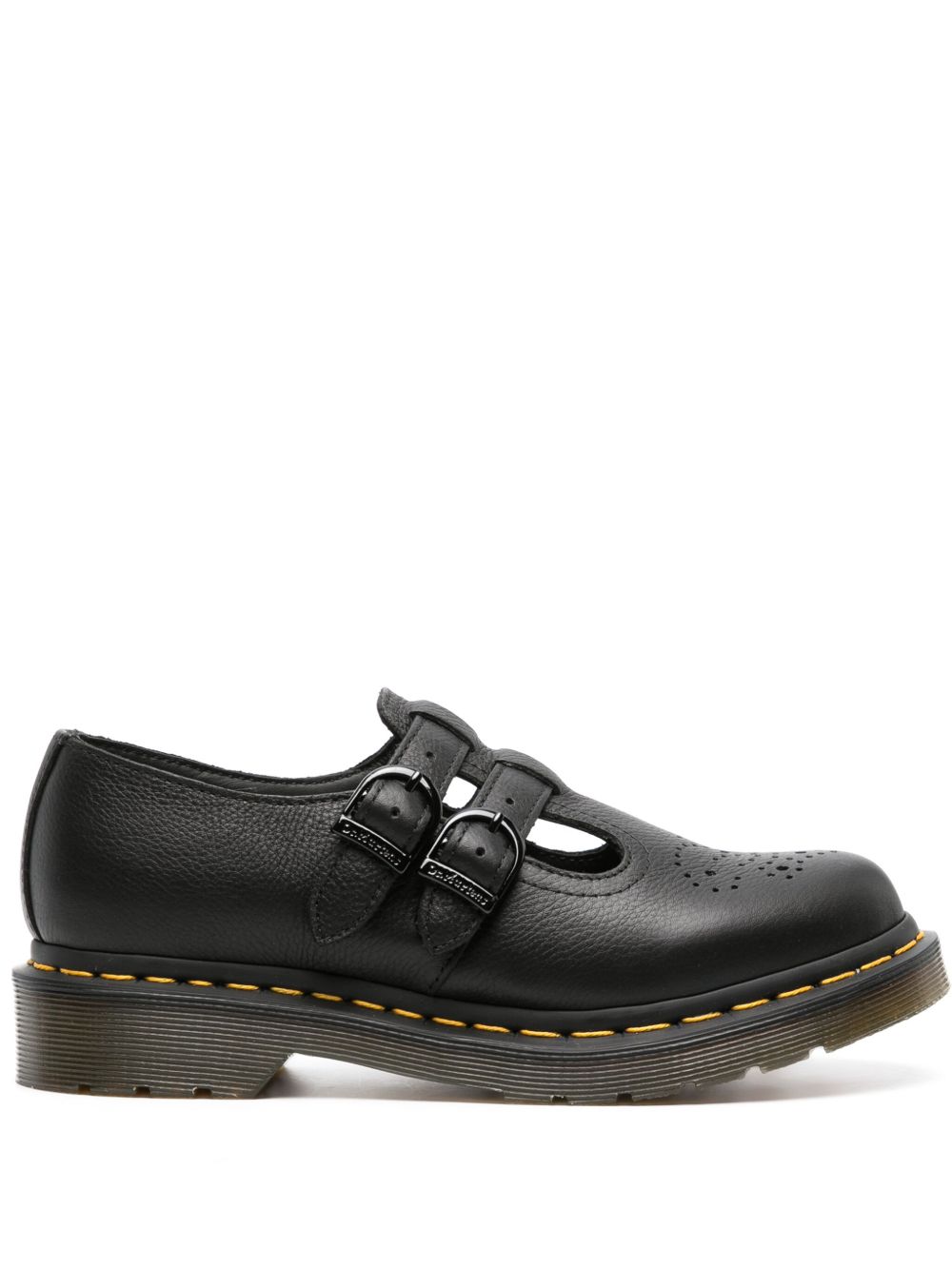 Dr. Martens Virginia 皮质玛丽珍鞋 - 黑色