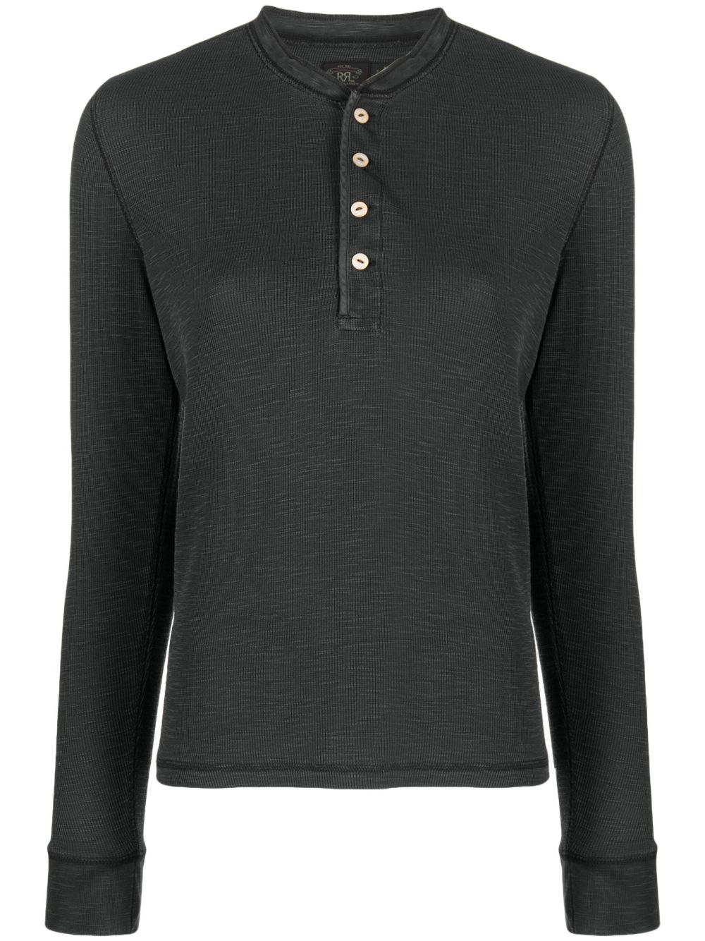 Ralph Lauren RRL 细罗纹长袖T恤 - 黑色