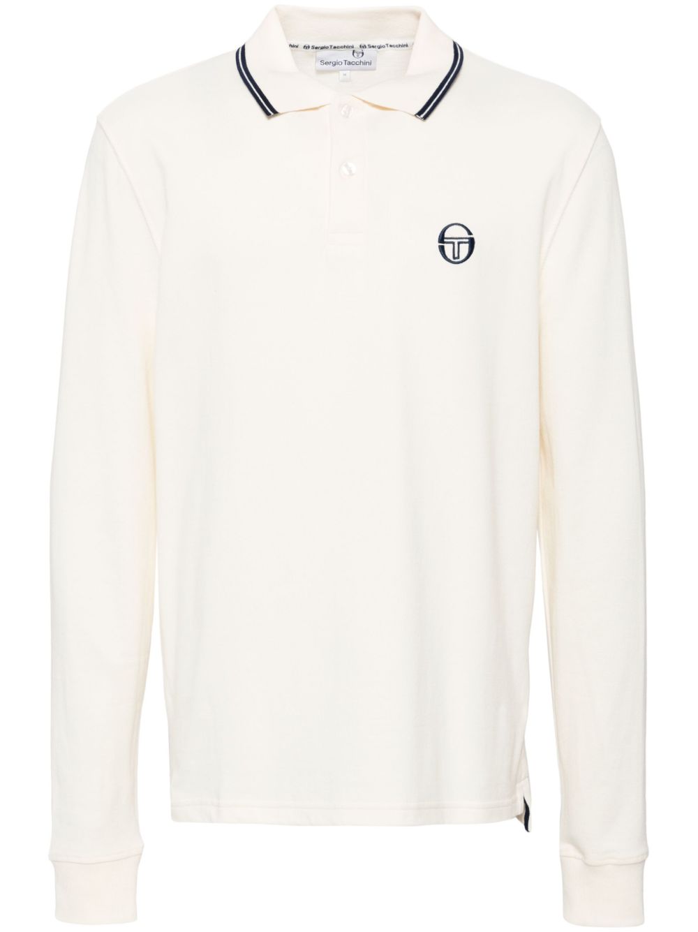 Sergio Tacchini logo刺绣polo衫 - 中性色
