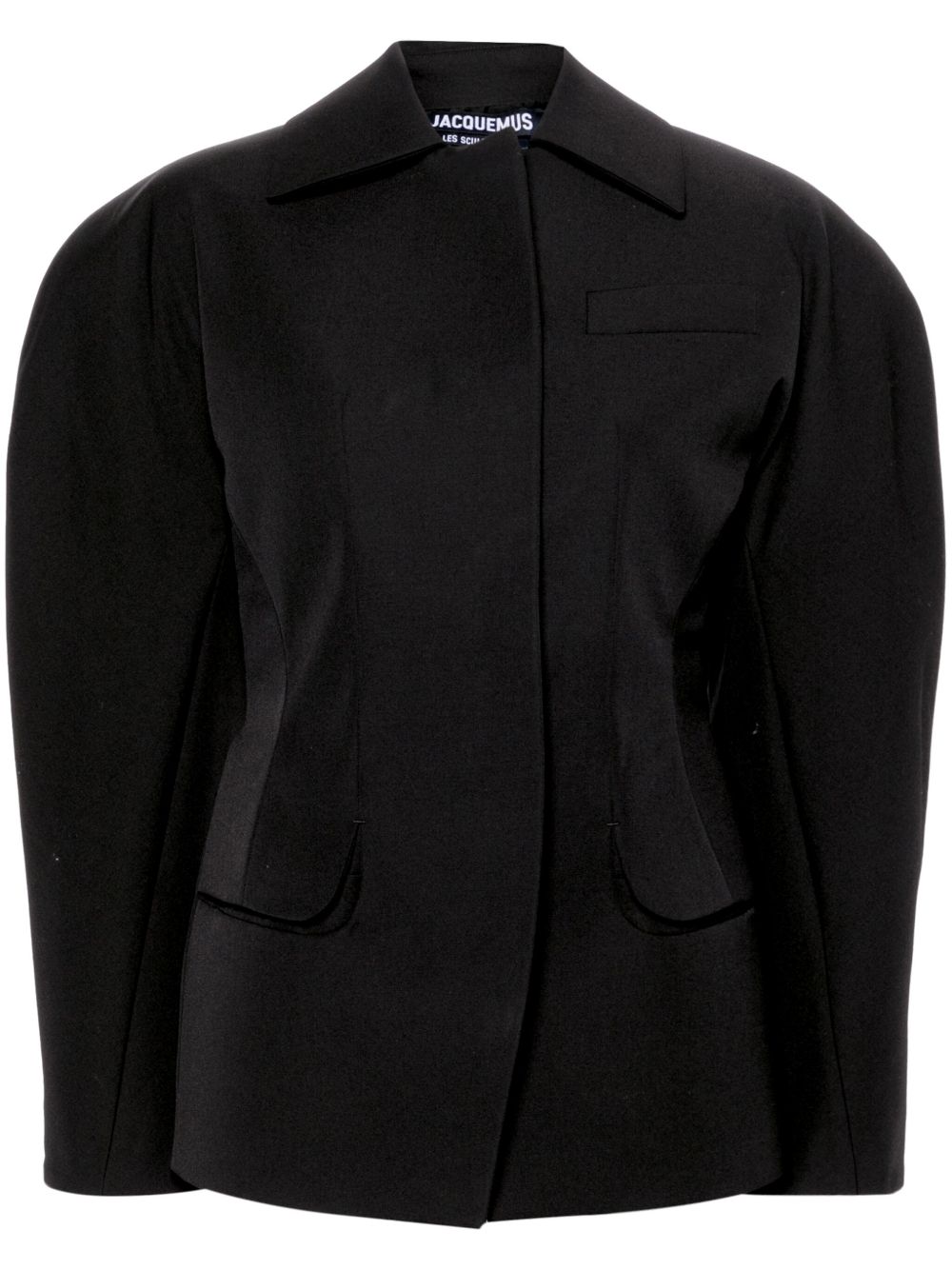 Jacquemus La Veste Castagna 雕塑感西装夹克 - 黑色
