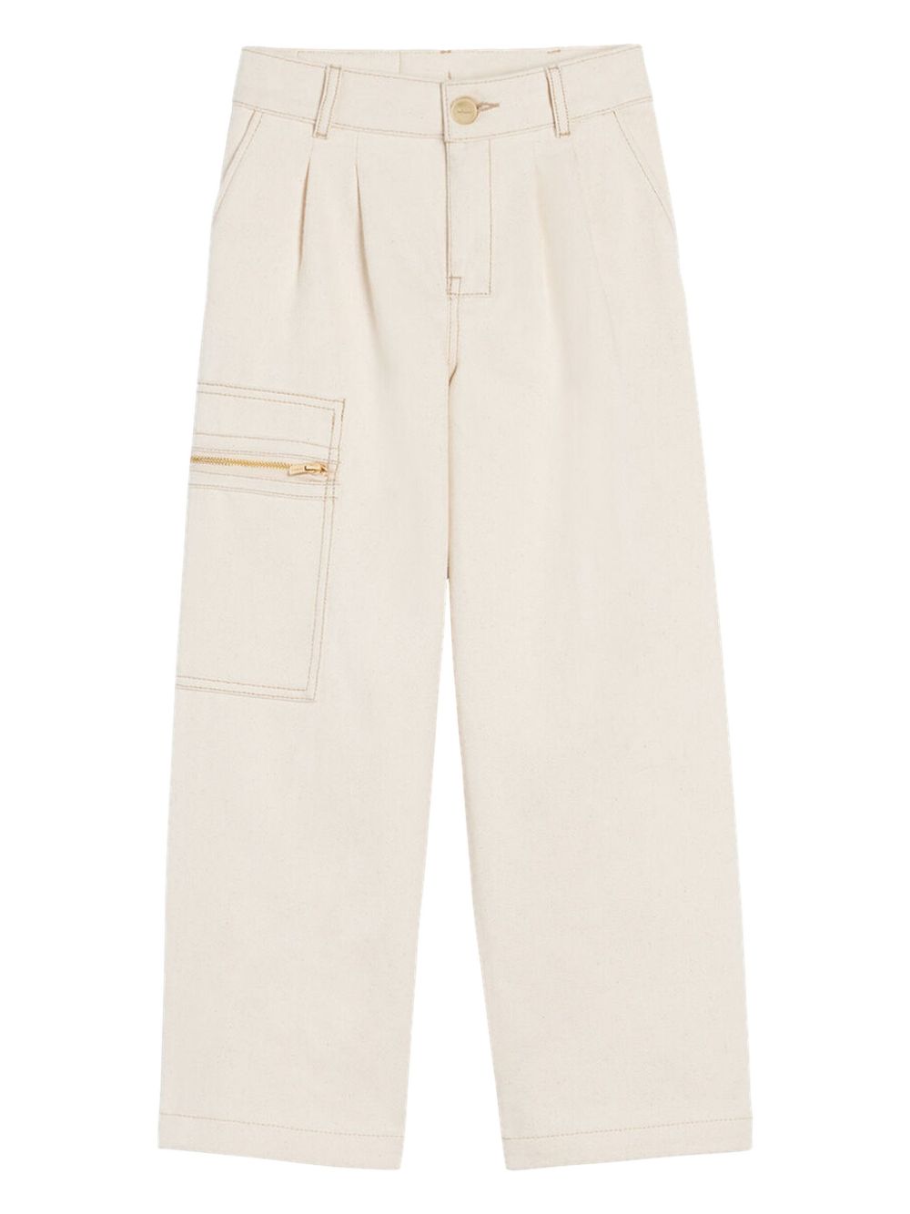 JACQUEMUS L'ENFANT The wide de-Nîmes 牛仔裤 - 中性色