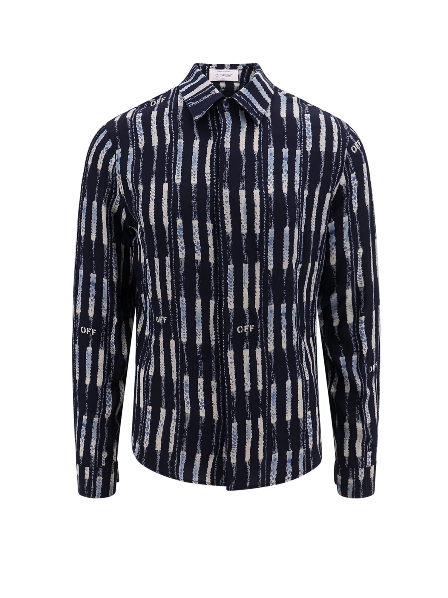 Off-White Striped Silk Shirt