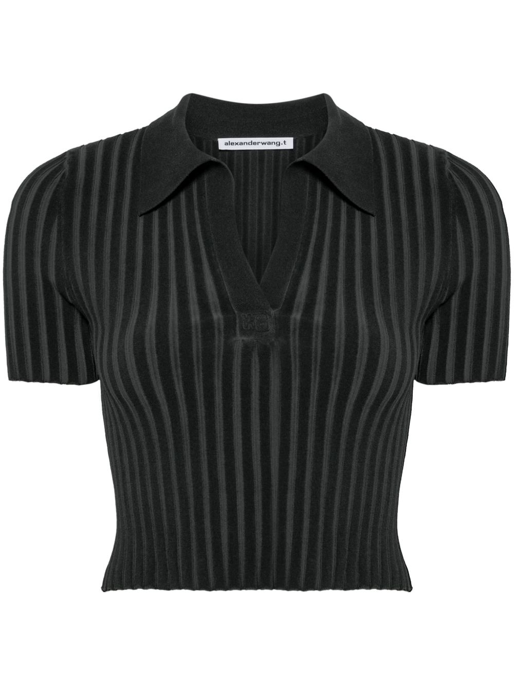 Alexander Wang Pullover 罗纹针织上衣 - 黑色