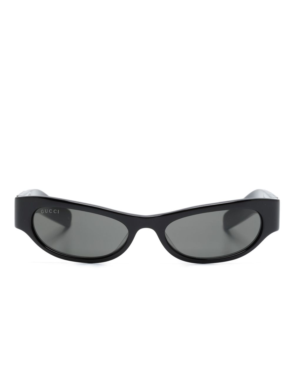 Gucci Eyewear 猫眼框太阳眼镜 - 黑色