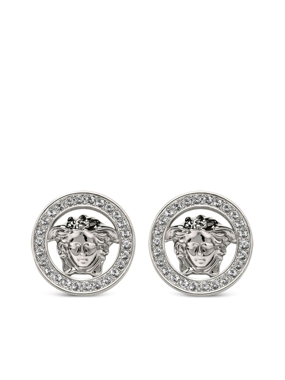 Versace Medusa '95 晶饰耳环 - 银色