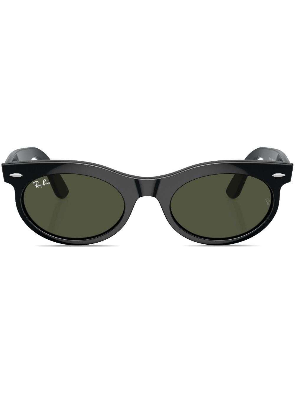 Ray-Ban Wayfarer 椭圆框太阳眼镜 - 黑色