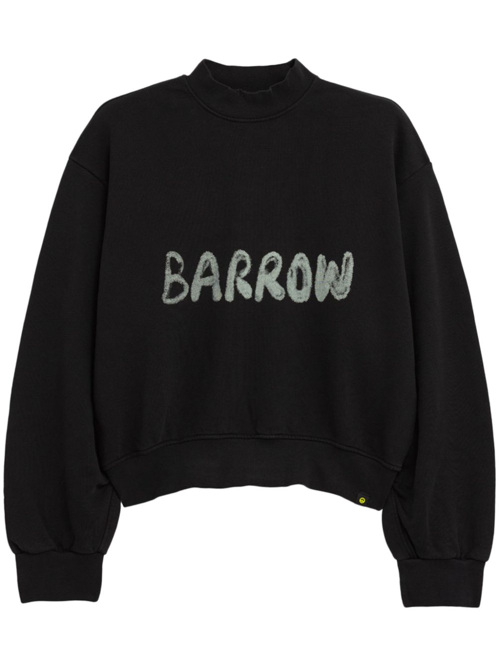 BARROW logo印花短款卫衣 - 黑色