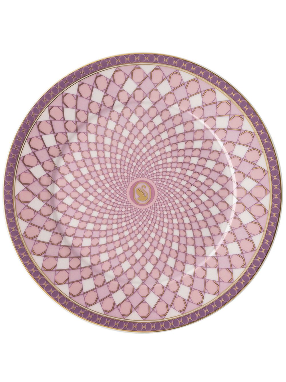 Swarovski Signum 餐盘（18厘米） - 粉色