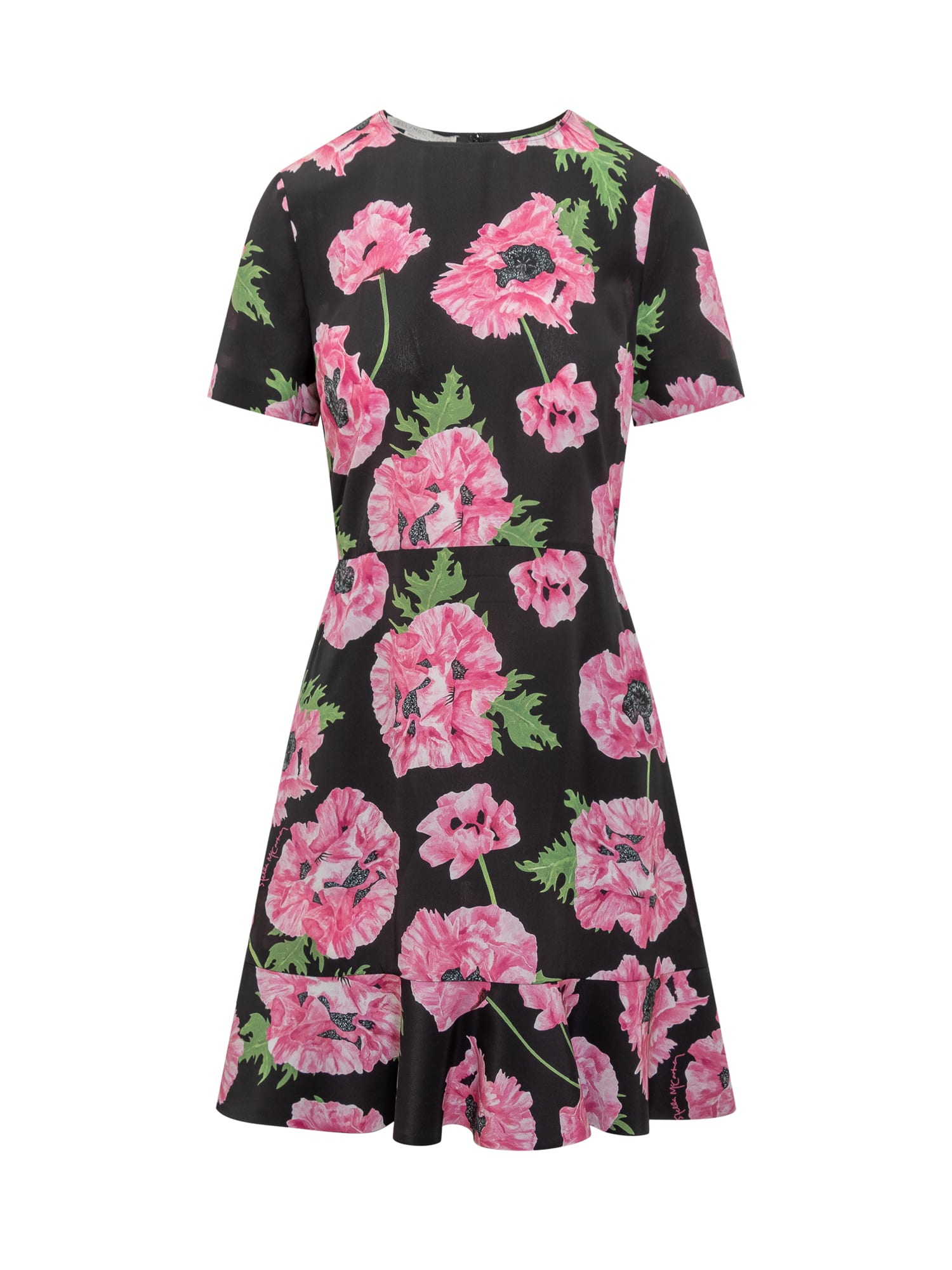Stella McCartney 花卉印花短袖连衣裙