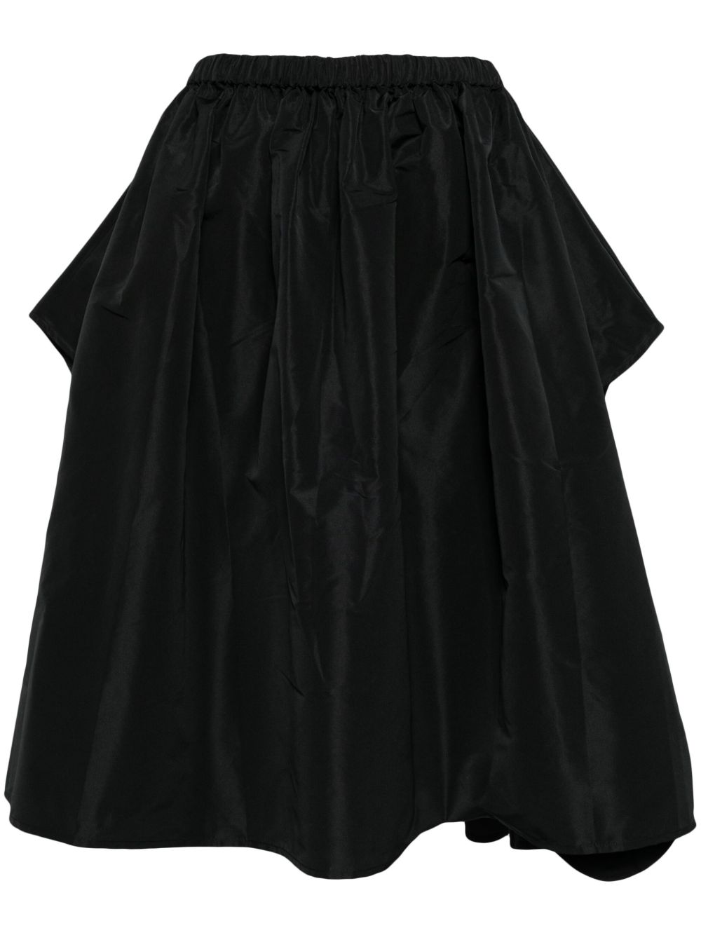 Biyan Taffeta Cape 连衣裙 - 黑色