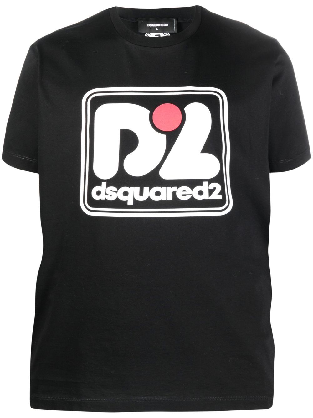DSQUARED2 D2次方 logo印花短袖T恤 - 黑色